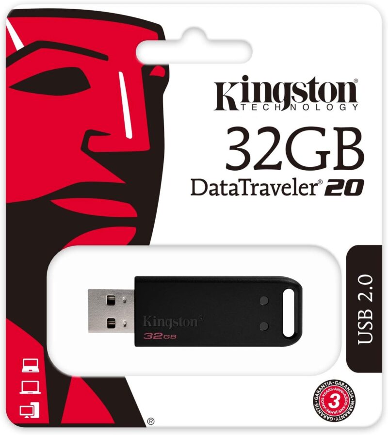 Pendrive Kingston 32gb 2.0 Com 2 Unidades Original