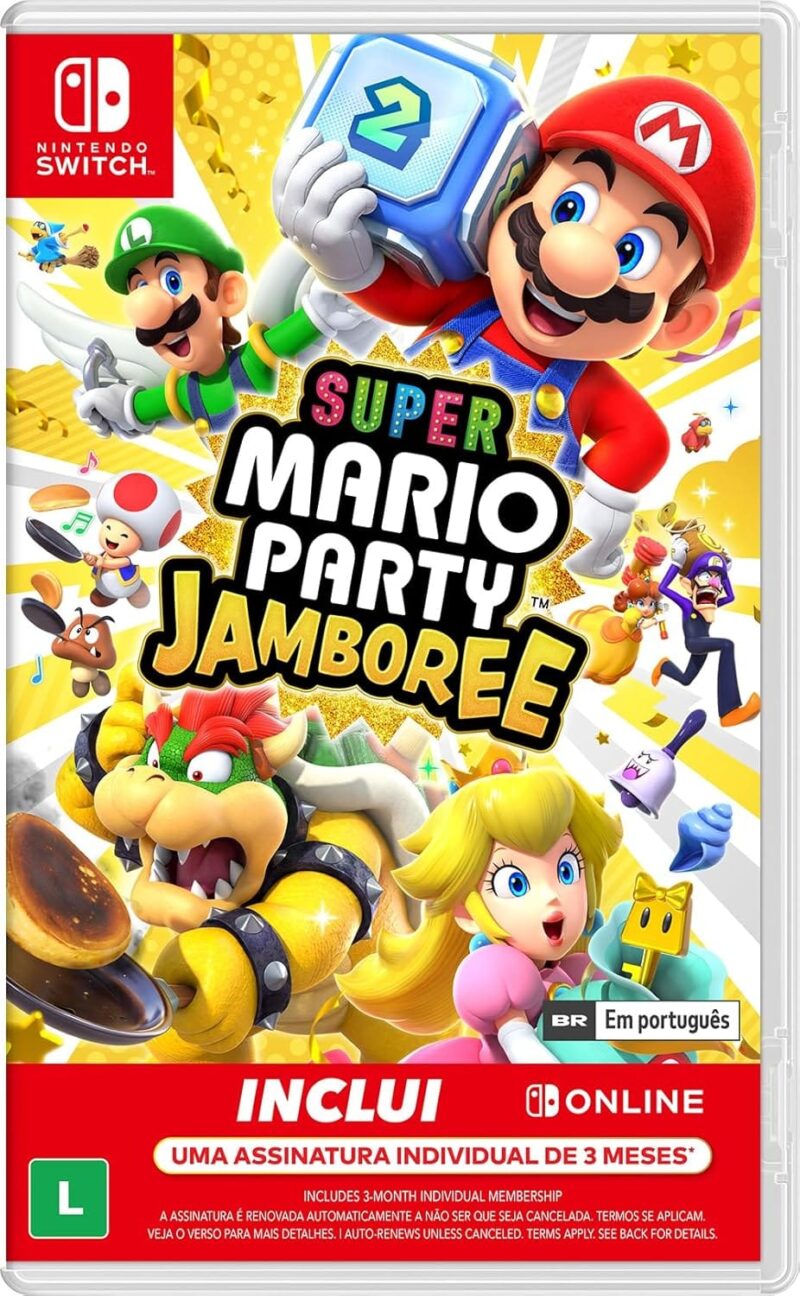 Super Mario Party Jamboree Nintendo Switch Midia Fisica