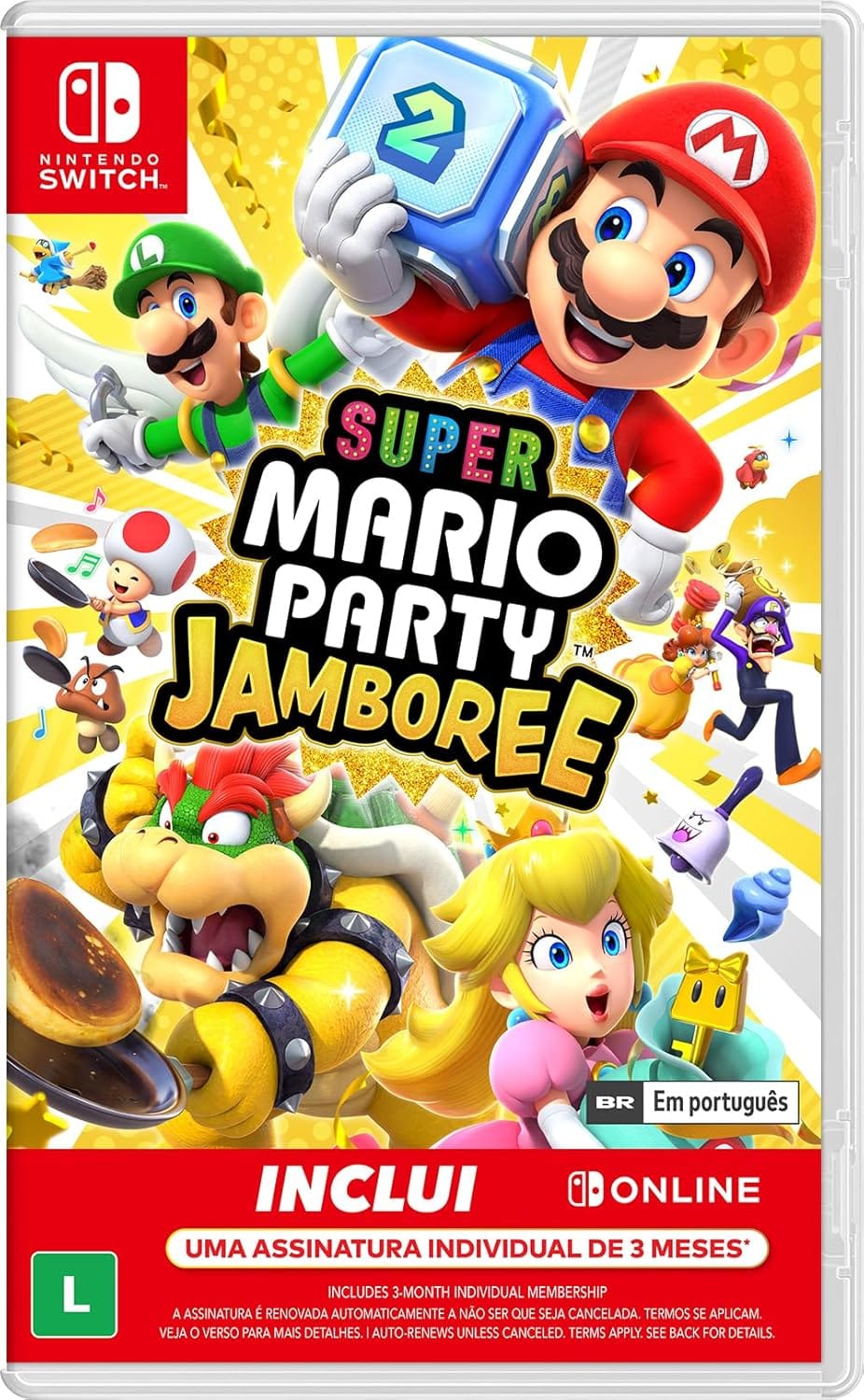 Super Mario Party Jamboree Nintendo Switch Midia Fisica