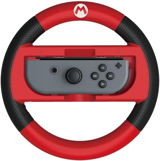 Acessório de volante de corrida com tema Mario para o Switch Joy-Con