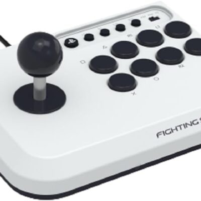 Controle para Jogo de Luta Mini Hori para Ps5 Ps4 e Pc Branco