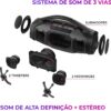 Boombox Aiwa Ligths Plus Preta 200w Bluetooth Portátil