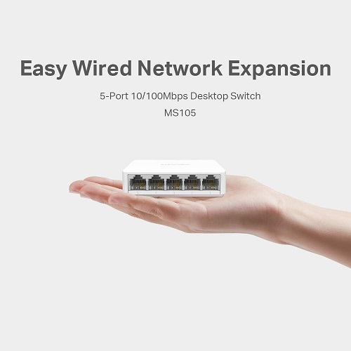 Mercusys Switch De Mesa 5 Portas 10/100Mbps Ms105