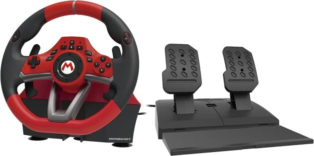 Hori Volante de Corrida Pro Deluxe Mario Kart Para Nintendo Switch e PC