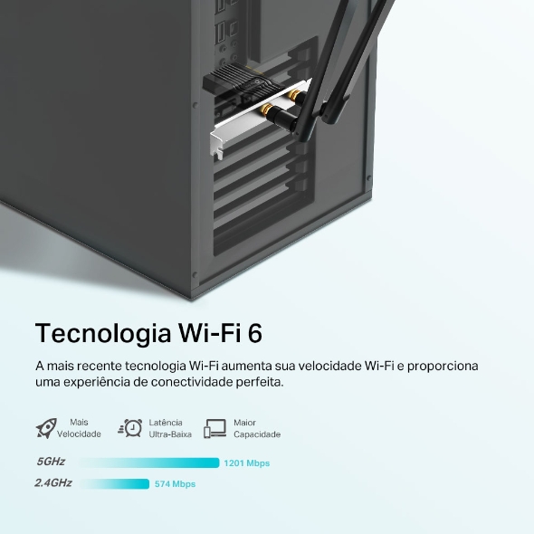 Tp-link Adaptador PCIe Archer TX20E Wi-fi 6 Bluetooth 5.2