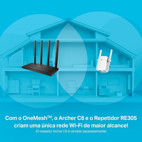 TP-LINK Repetidor de Sinal Wi-Fi Mesh RE305 AC1200