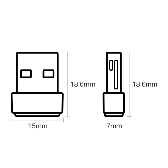 TP-LINK Adaptador Nano USB Wireless Archer T2U Nano