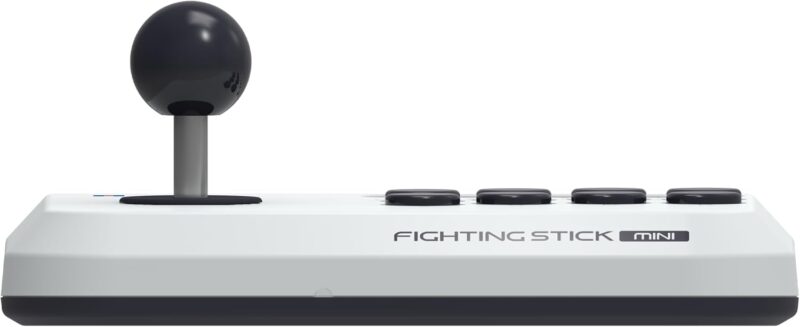 Controle para Jogo de Luta Mini Hori para Ps5 Ps4 e Pc Branco