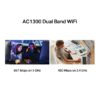 Mercusys Adaptador Usb MA30H Dual Band AC1300 Com Antena