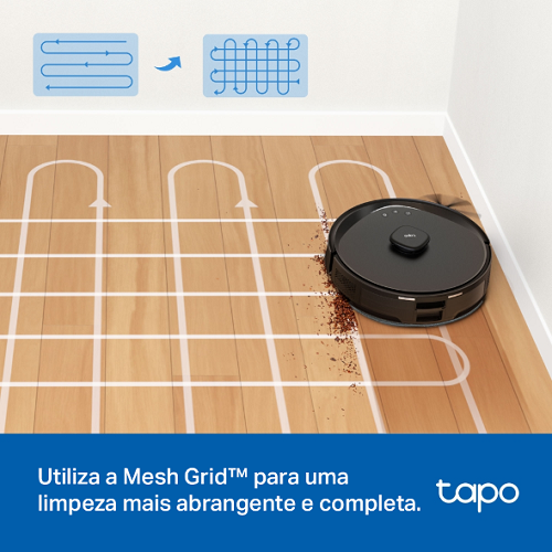 TP-LINK Robo Aspirador de Pó e MOP Tapo TV30 Max Preto
