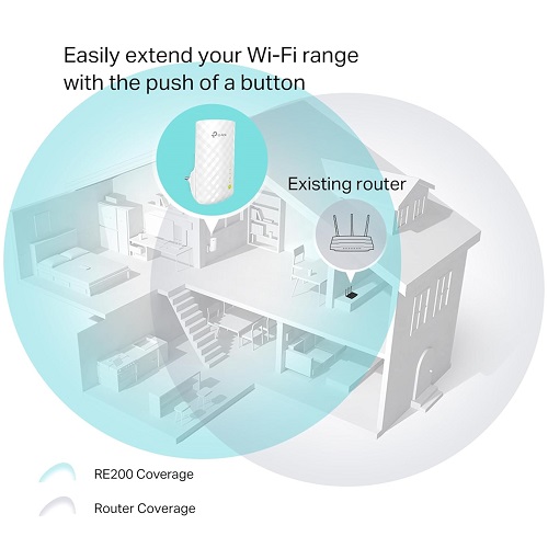 TP-LINK Repetidor de Sinal Wi-Fi Mesh RE200