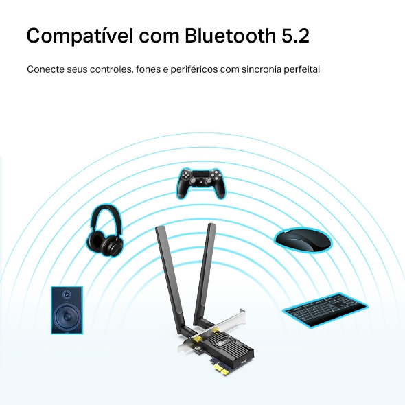 Tp-link Adaptador PCIe Archer TX20E Wi-fi 6 Bluetooth 5.2