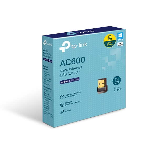 TP-LINK Adaptador Nano USB Wireless Archer T2U Nano