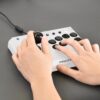 Controle para Jogo de Luta Mini Hori para Ps5 Ps4 e Pc Branco