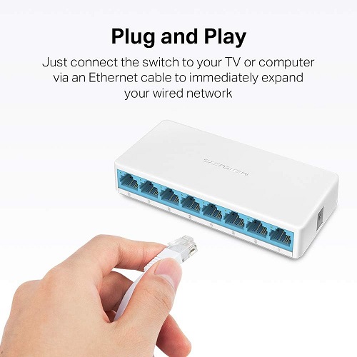 Mercusys Switch de Mesa 8 Portas 10/100Mbps MS108