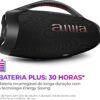Boombox Aiwa Ligths Plus Preta 200w Bluetooth Portátil