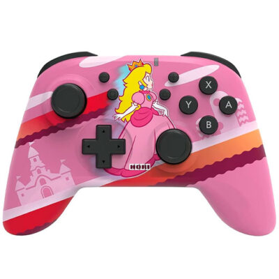 Controle Sem Fio Horipad Princesa Peach para Nintendo Switch 1 e 2