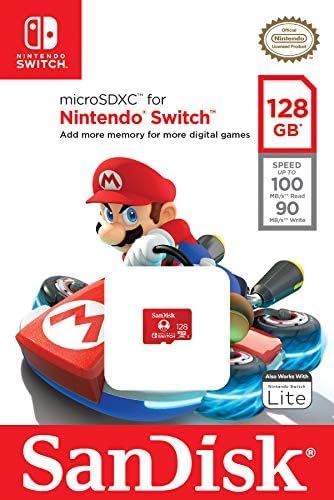 Cartão De Memória Sandisk 128gb Nintendo Switch