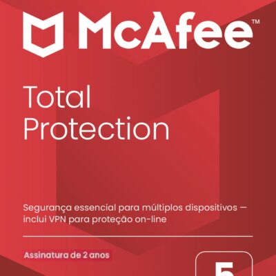 Mcafee Total Protection para 5 Dispositivos Assinatura 2 Ano