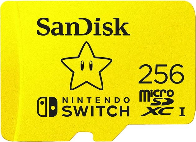 Cartão De Memória Sandisk 256gb Nintendo Switch