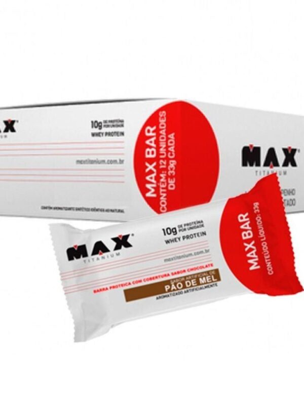 MAX BAR 33 GRAMAS C/12 UNIDADES - MAX TITANIUM