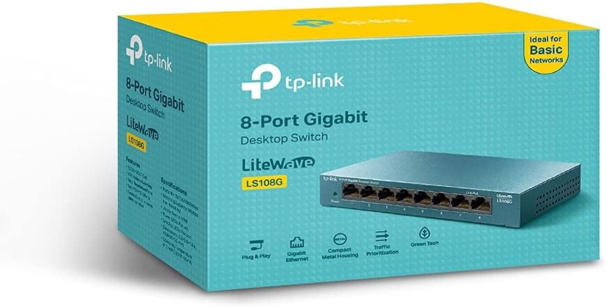 TP-LINK 8-Portas Gigabit Desktop Switch LS108G