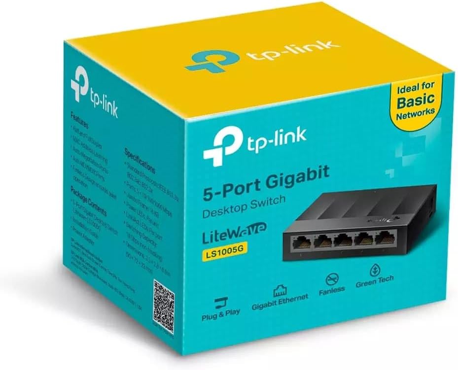 TP-LINK Switch de Mesa com 5 Portas Gigabit LS1005G