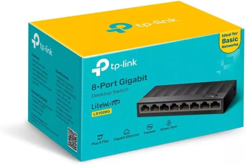 TP-LINK Switch de Mesa com 8 Portas Gigabit LS1008G