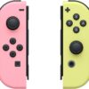 Controle Nintendo Switch, Joy-Con Rosa e Amarelo