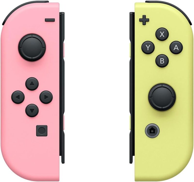 Controle Nintendo Switch, Joy-Con Rosa e Amarelo