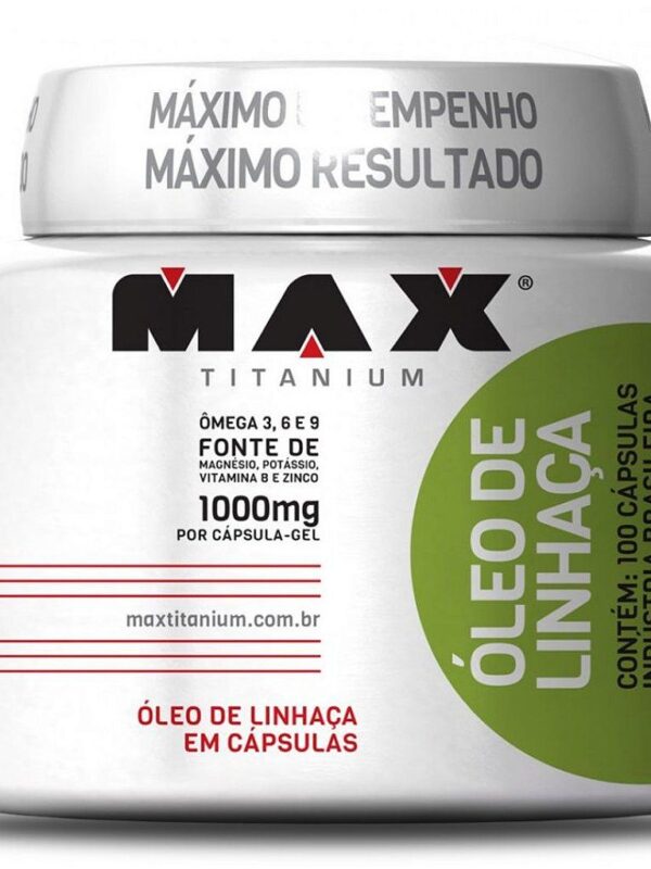 OLEO DE LINHAÇA 1.000MG  - MAX TITANIUM