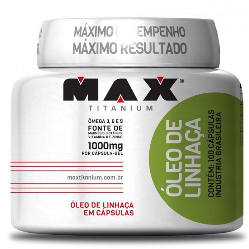 OLEO DE LINHAÇA 1.000MG  - MAX TITANIUM