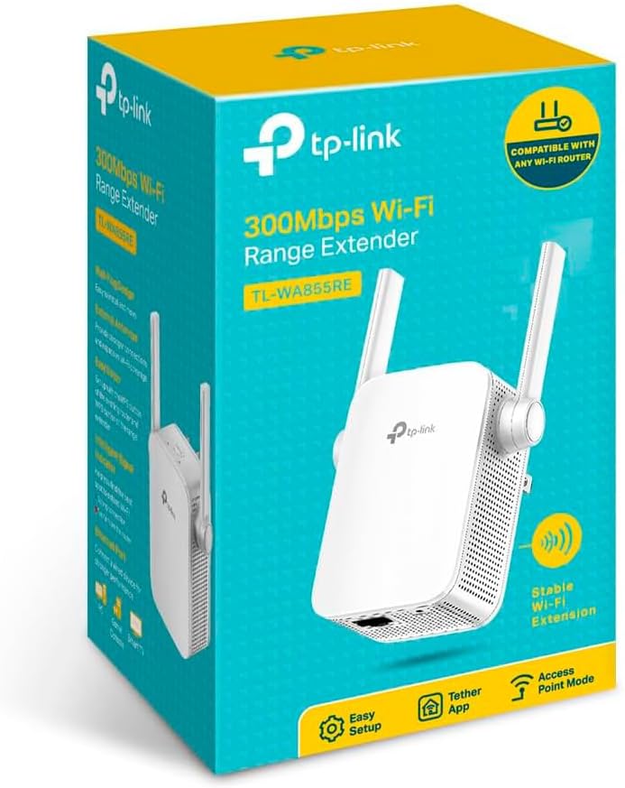 Tp-Link Repetidor de Sinal Wireless TL-WA855RE - C/2 Antenas 220V