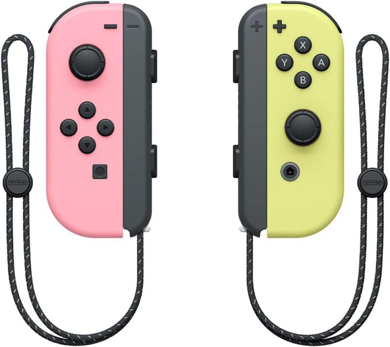 Controle Nintendo Switch, Joy-Con Rosa e Amarelo
