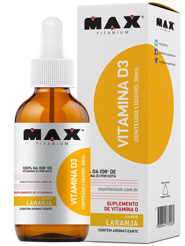 VITAMINA D3 30ML - MAX TITANIUM