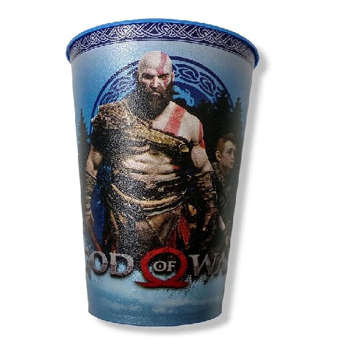 Copo Playstation Oficial God Of War Azul