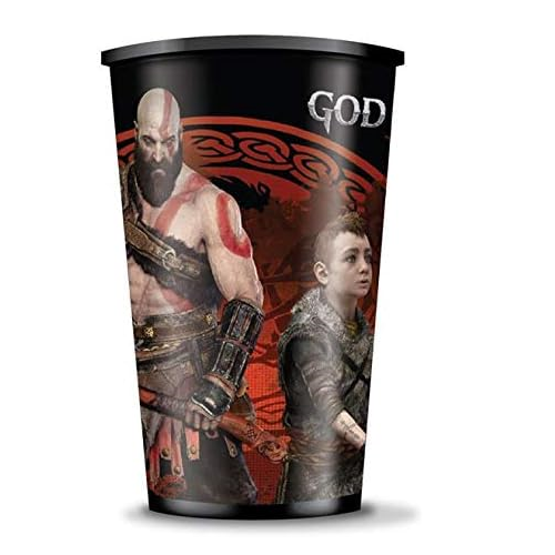 Copo Playstation Oficial God Of War Preto