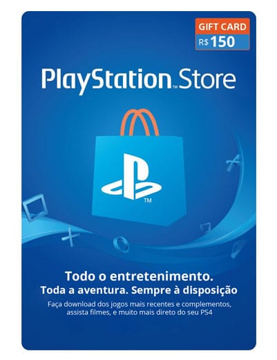 Cartão Presente PSN BR – R$ 50 / R$ 60 / R$ 70 / R$ 100 / R$ 250