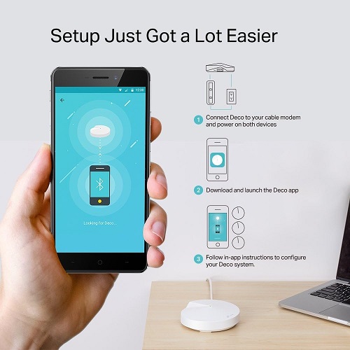 Tp-link Roteador Deco M5 AC1300 Wi-fi + McAfee Total Protection para 10 Dispositivos