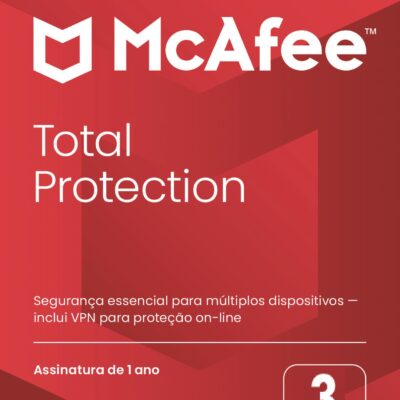 Mcafee Total Protection para 3 Dispositivos Assinatura 1 Ano