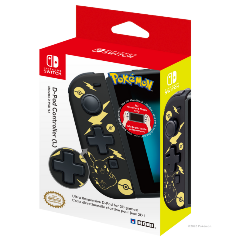 HORI Controle D-pad Esquerdo Pokemon Pikachu Para Nintendo Switch