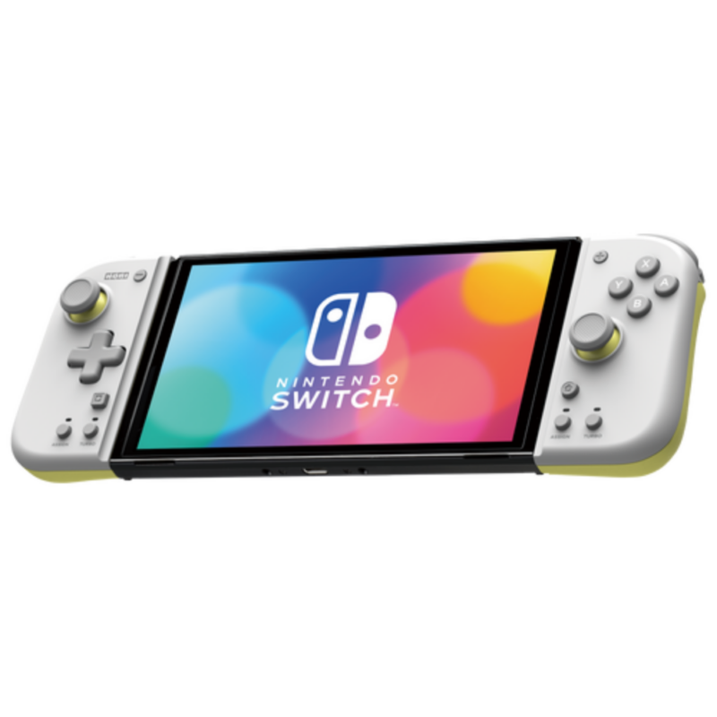 Controle Ergonomico HORI Split Pad Compact Cinza e Amarelo