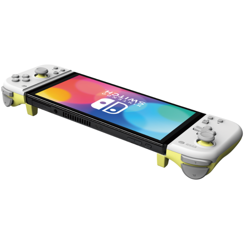 Controle Ergonomico HORI Split Pad Compact Cinza e Amarelo