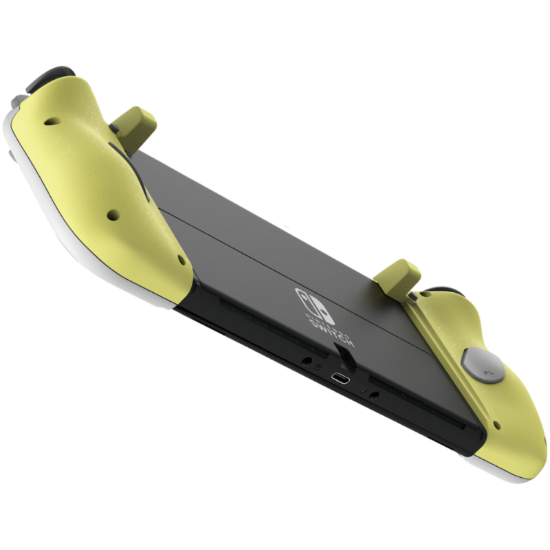 Controle Ergonomico HORI Split Pad Compact Cinza e Amarelo