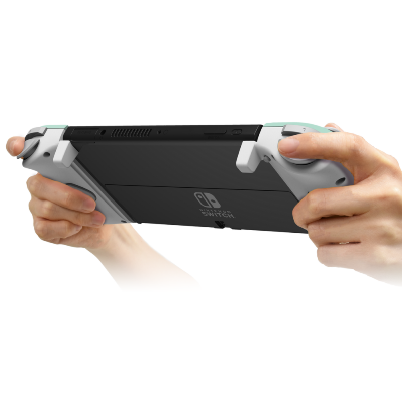 Controle Ergonomico HORI Split Pad Compact Verde e Cinza