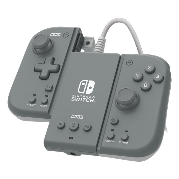 HORI Controle SPLIT PAD COMPACT Modo portatil e Modo Tv para Nintendo Switch (CINZA)