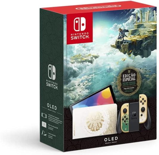 Console Nintendo Switch Oled Edição The Legend of Zelda Tears of the Kingdom