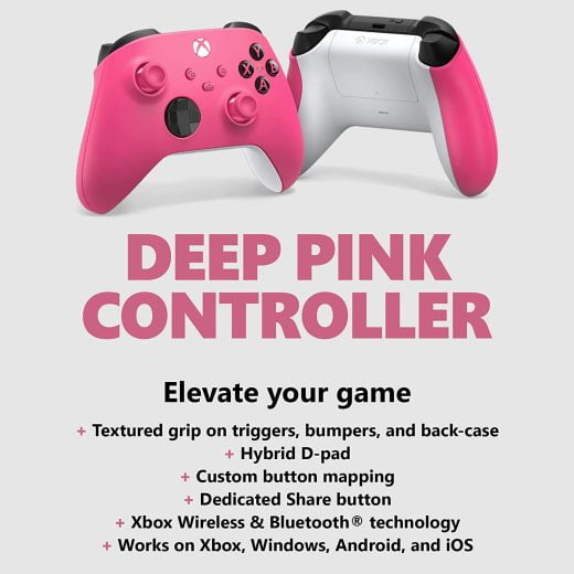 Controle sem Fio Xbox Deep Pink