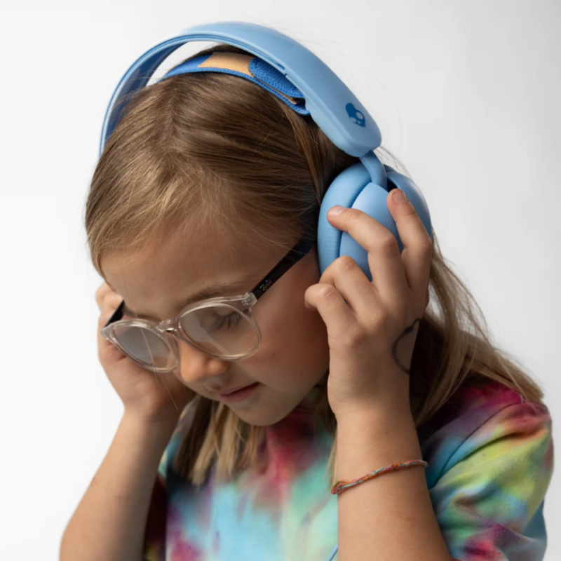 Fones De Ouvido Para Crianças Skullcandy Grom Com Fio Azul