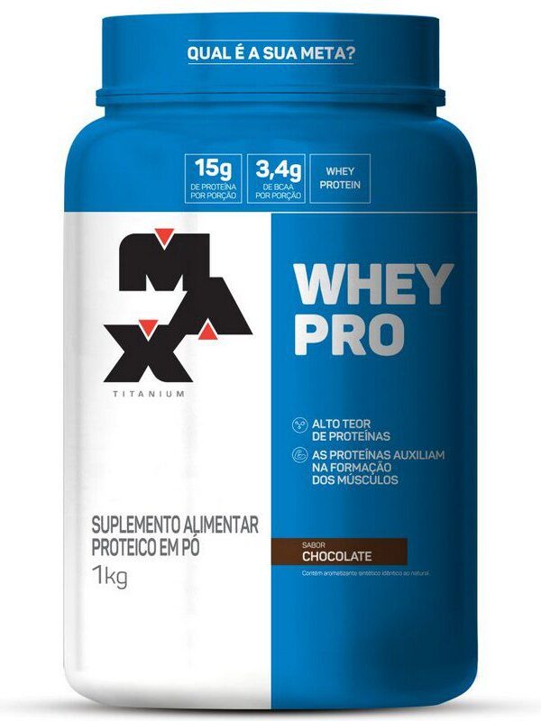 WHEY PRO MAX TITANIUM 1000G(POTE) - MAX TITANIUM